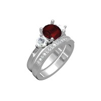 Item No.: 250-406 Engagement Rings with AA grade CZ